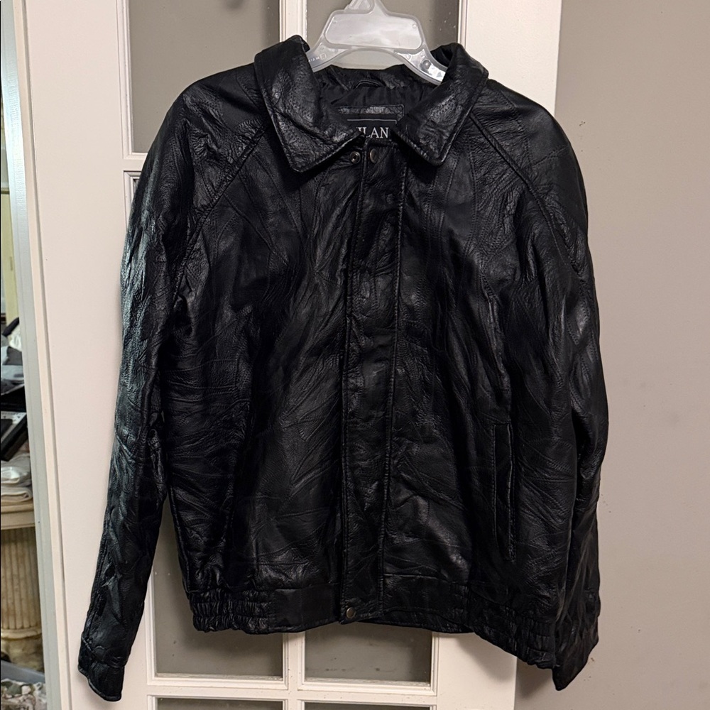 Milano Sleek Black Leather Jacket
